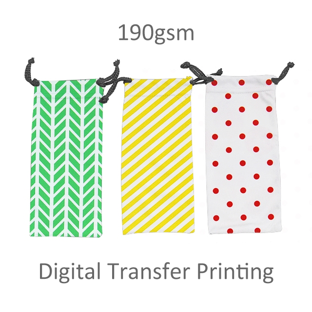 1st Quality 190gsm Cloth Pouch Digital Transfer Printing 19x9cm